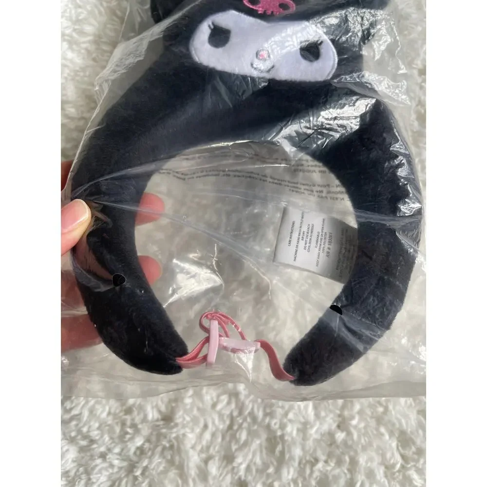 Sanrio Kuromi Pet Dog Cat Headband Costume Accessory Size L/XL Soft Plush NEW